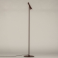 Foto 15286-3: Vloerlamp wijnrood van metaal met GU10 fitting en 360 graden verstelbaar door kogelgewricht