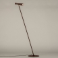 Foto 15286-4: Vloerlamp wijnrood van metaal met GU10 fitting en 360 graden verstelbaar door kogelgewricht
