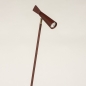 Foto 15286-6: Vloerlamp wijnrood van metaal met GU10 fitting en 360 graden verstelbaar door kogelgewricht