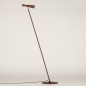 Foto 15286-7: Vloerlamp wijnrood van metaal met GU10 fitting en 360 graden verstelbaar door kogelgewricht