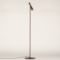 Foto 15286-8: Vloerlamp wijnrood van metaal met GU10 fitting en 360 graden verstelbaar door kogelgewricht