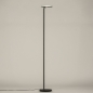 Foto 15291-5: Dimbare uplighter vloerlamp in het zwart met led, lichtkleur instelbaar