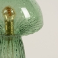 Foto 15295-5 detailfoto: Design tafellamp van groen glas Mushroom