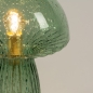 Foto 15295-6 detailfoto: Design tafellamp van groen glas Mushroom