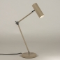 Foto 15296-2: Beige tafellamp in japandi stijl met verstelbare knikarm en luxe koker met ribbels