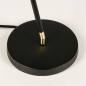 Foto 15297-11: Luxe zwarte tafellamp met knikarm en messing/gouden details 