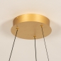 Foto 15299-10 detailfoto: Led cirkel hanglamp in goud/messing met hoge lichtopbrengst 4500 Lumen