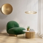 Foto 15299-12: Led cirkel hanglamp in goud/messing met hoge lichtopbrengst 4500 Lumen