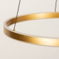 Foto 15299-9 detailfoto: Led cirkel hanglamp in goud/messing met hoge lichtopbrengst 4500 Lumen