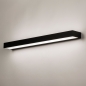 Foto 15324-4 schuinaanzicht: Extra lange led wandlamp in het zwart 