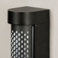 Foto 15328-12 detailfoto: Zwarte wandlamp van metaal voor buiten met geïntegreerde led verlichting