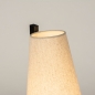 Foto 15336-7: Japandi tafellamp met zwarte voet en beige linnen kap 