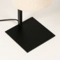 Foto 15336-9: Japandi tafellamp met zwarte voet en beige linnen kap 
