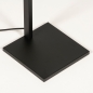 Foto 15337-13: Japandi vloerlamp in rustieke stijl van zwart metaal met beige linnen