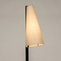 Foto 15337-6: Japandi vloerlamp in rustieke stijl van zwart metaal met beige linnen