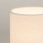 Foto 15346-5: Beige teddy tafellamp met messing detail en offwhite kap van teddy stof/bouclé