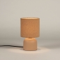 Foto 15347-2: Nude Tischlampe mit Lampenschirm aus Teddystoff