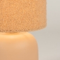 Foto 15347-7: Trendy tafellamp in nude kleur met kap van teddy stof 