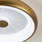 Foto 15350-10 detailfoto: Ronde led plafondlamp in goud/messing met afstandsbediening