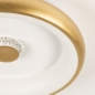 Foto 15350-9 detailfoto: Ronde led plafondlamp in goud/messing met afstandsbediening
