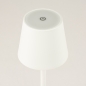 Foto 15354-8 detailfoto: Oplaadbare tafellamp voor buiten en binnen in het wit met USB 