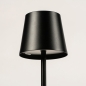 Foto 15355-7 detailfoto: Oplaadbare tafellamp voor buiten en binnen in het zwart met USB 