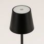 Foto 15355-8 detailfoto: Oplaadbare tafellamp voor buiten en binnen in het zwart met USB 