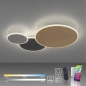 Foto 15364-14: Mooie smart plafondlamp in goud/messing en aluminium 