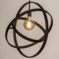 Foto 15394-5: Braune Galaxie-Hängelampe aus Metall mit drei Ringen