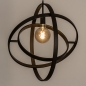 Foto 15394-7: Braune Galaxie-Hängelampe aus Metall mit drei Ringen