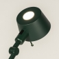 Foto 15426-10: Verstellbare grüne Stehlampe mit goldener Innenseite und Schalter an der Armatur