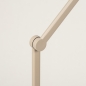 Foto 15430-13 detailfoto: Hoge staande leeslamp in beige met verstelbare arm en schakelaar op armatuur 