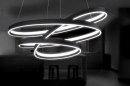 Foto 15444-2: Grote ovale led hanglamp in het zwart