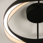 Foto 15457-6 detailfoto: Moderne led plafondlamp in zwart met goud 