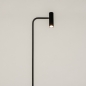Foto 15494-5 vooraanzicht: Koker vloerlamp in het zwart van metaal 