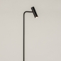Foto 15494-6 vooraanzicht: Koker vloerlamp in het zwart van metaal 