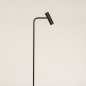 Foto 15494-7 vooraanzicht: Koker vloerlamp in het zwart van metaal 