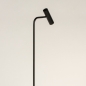Foto 15494-9 vooraanzicht: Koker vloerlamp in het zwart van metaal 