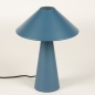 Foto 15509-4: Design Tischleuchte aus blauem Metall