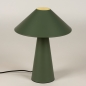 Foto 15510-3 vooraanzicht: Design tafellamp in het groen van metaal in kegelvorm