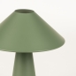 Foto 15510-5 detailfoto: Design tafellamp in het groen van metaal in kegelvorm