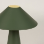 Foto 15510-6 detailfoto: Design tafellamp in het groen van metaal in kegelvorm