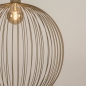 Foto 15514-13 detailfoto: Extra grote draad bol hanglamp van metaal in beige 