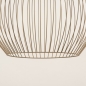 Foto 15514-15 detailfoto: Extra grote draad bol hanglamp van metaal in beige 