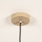 Foto 15516-14 detailfoto: Beige hanglamp in bolvorm met spijlen van metaal 