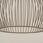 Foto 15517-13 detailfoto: Beige hanglamp in bolvorm met spijlen van metaal 