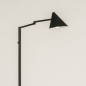 Foto 15519-4 zijaanzicht: Zwarte vloerlamp met knikarm in Scandinavische stijl 