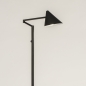 Foto 15519-5 zijaanzicht: Zwarte vloerlamp met knikarm in Scandinavische stijl 
