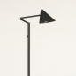 Foto 15519-6 zijaanzicht: Zwarte vloerlamp met knikarm in Scandinavische stijl 