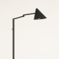 Foto 15519-7 zijaanzicht: Zwarte vloerlamp met knikarm in Scandinavische stijl 